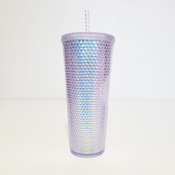 Starbucks Iridescent Studded Bling Venti Coffee Cold Tumbler 24 oz with Straw - Picture 2 of 5